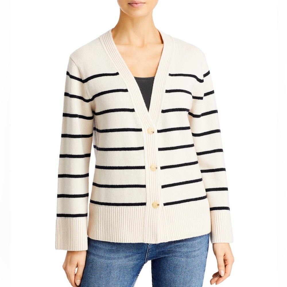 Vince Breton Stripe Cardigan. Size XXL NWT